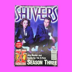 Vintage 1995 Shivers Magazine X-Files Season Three Issue